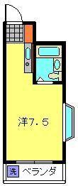 エスケイハイツ(ワンルーム/3階)の間取り写真