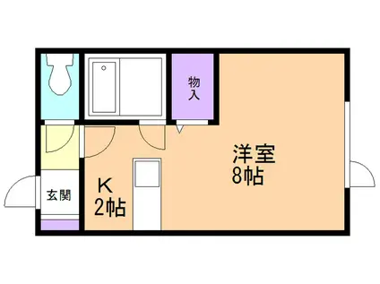 ジョイライフ(ワンルーム/1階)の間取り写真