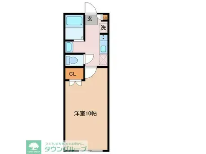 FOREST VILLAGE NAGAREYAMA(1K/2階)の間取り写真