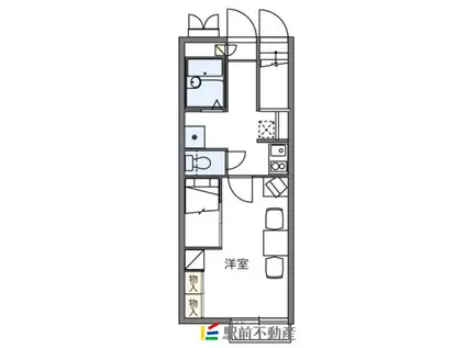 レオパレス八戸(1K/2階)の間取り写真