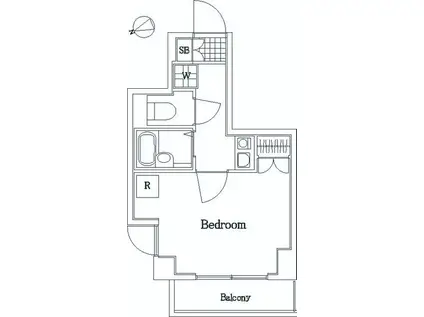 ヴェルステージ大森西(1K/3階)の間取り写真