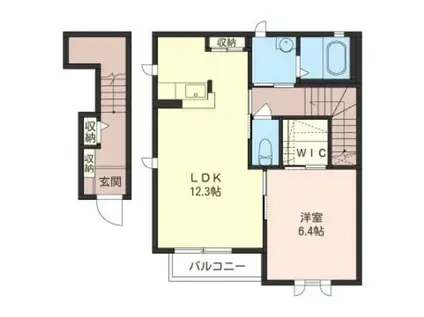 フォレスト・コートA(1LDK/2階)の間取り写真