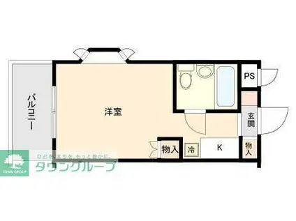 トップ狭山(ワンルーム/2階)の間取り写真