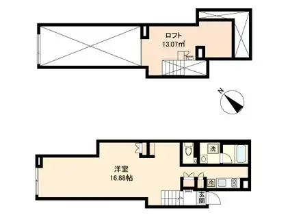 PASEO神宮前 パセオ神宮前(ワンルーム/B1階)の間取り写真