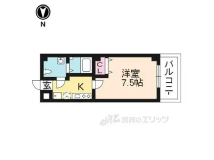 クレスト本郷(2LDK/1階)の間取り写真