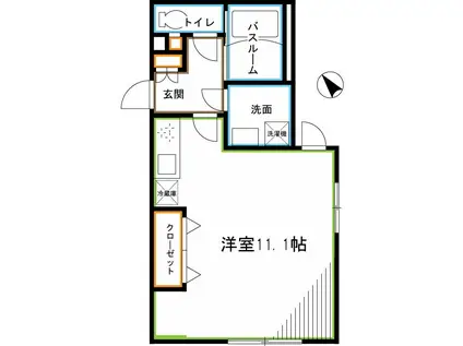 エスタジオ荻窪(ワンルーム/3階)の間取り写真