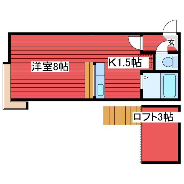 グランステージ月寒中央(1K/3階)の間取り写真