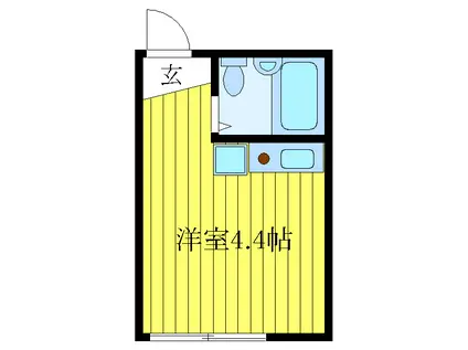 ヌーベルメゾン西巣鴨(ワンルーム/1階)の間取り写真
