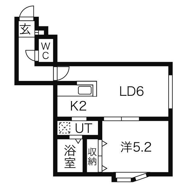 LEE SQUARE 28(1LDK/3階)の間取り写真