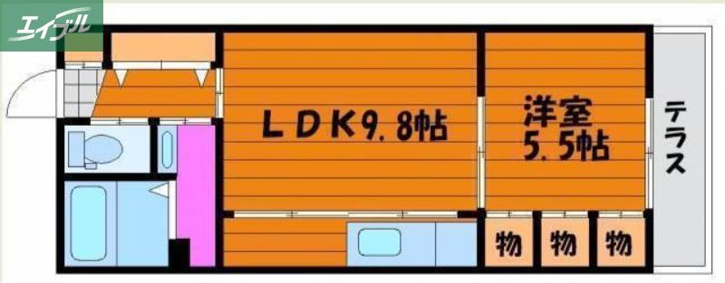 リブメゾン南方(1LDK/1階)の間取り写真
