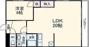 リアライズ柴田(1LDK/1階)の間取り写真