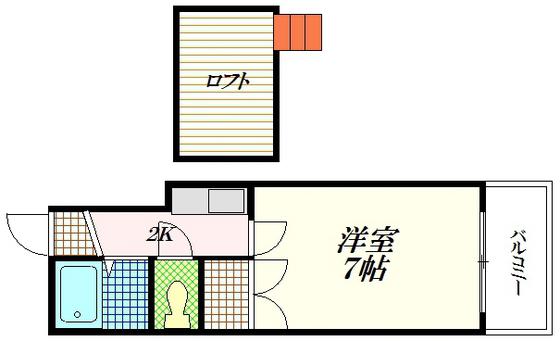 エクセレント安田D館(1K/1階)の間取り写真