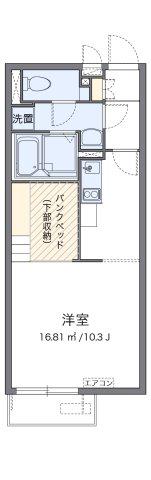 ミランダなるみ II(ワンルーム/1階)の間取り写真
