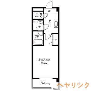 ドールハイツ(1K/3階)の間取り写真