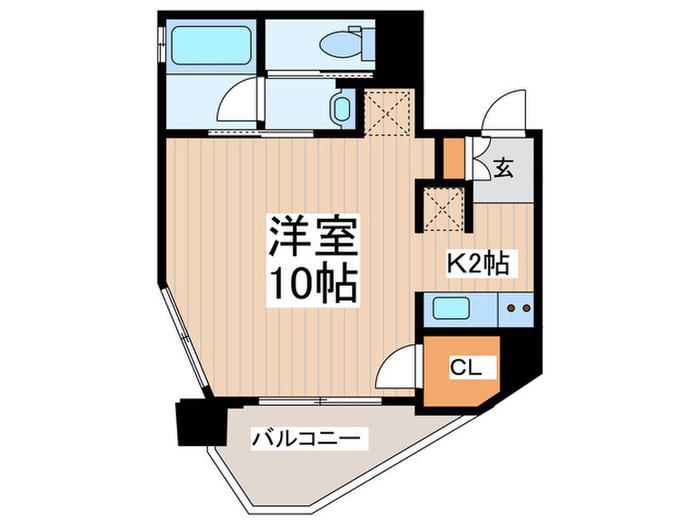 B CITY APARTMENT 杉並 高井戸(1K/7階)の間取り写真