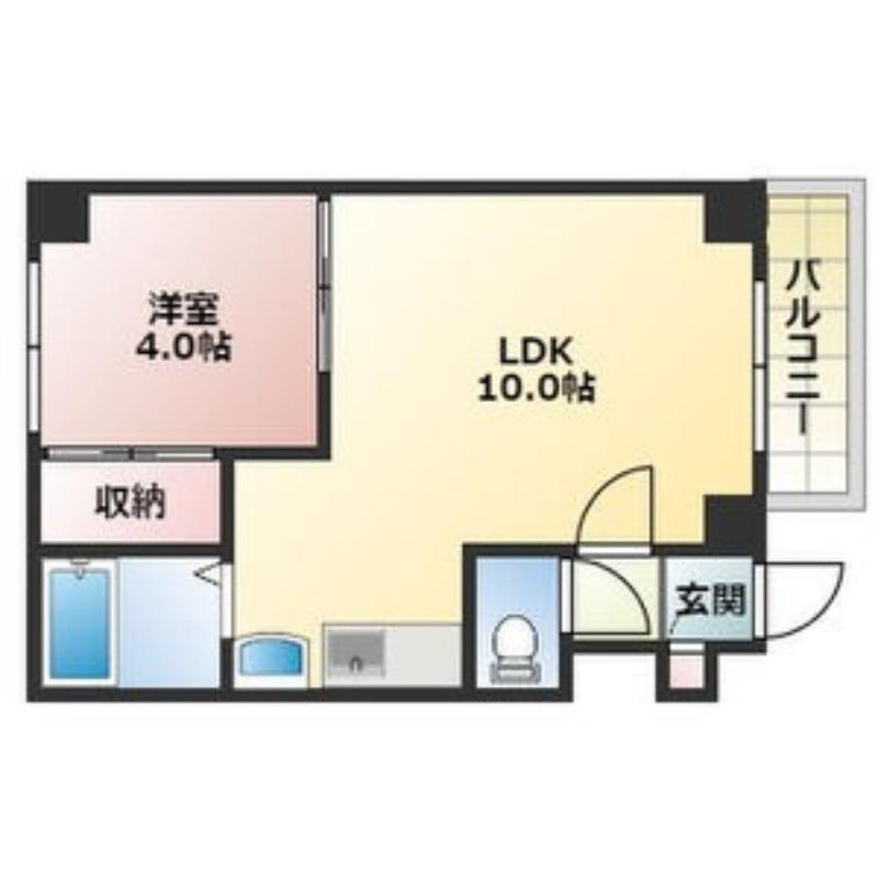 セトル豊平3・1(1LDK/4階)の間取り写真