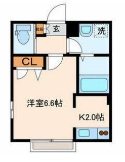ケイ神楽坂(1K/2階)の間取り写真