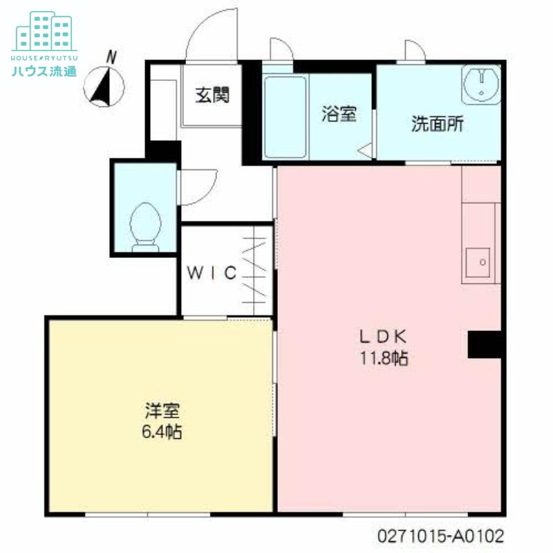 ブランシェ金谷(1LDK/1階)の間取り写真