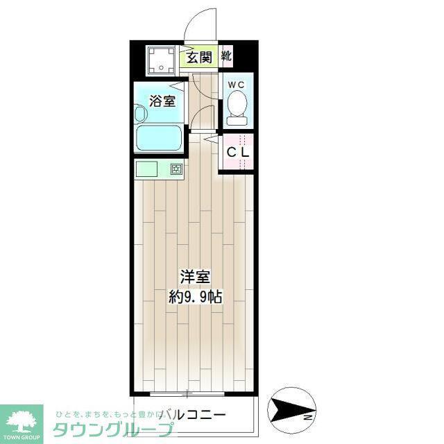 第21新井ビル(ワンルーム/6階)の間取り写真