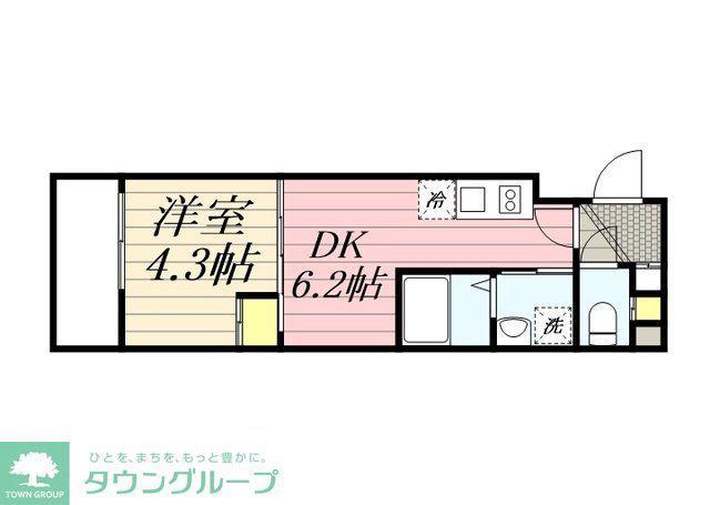 HF西巣鴨レジデンスII(1DK/4階)の間取り写真