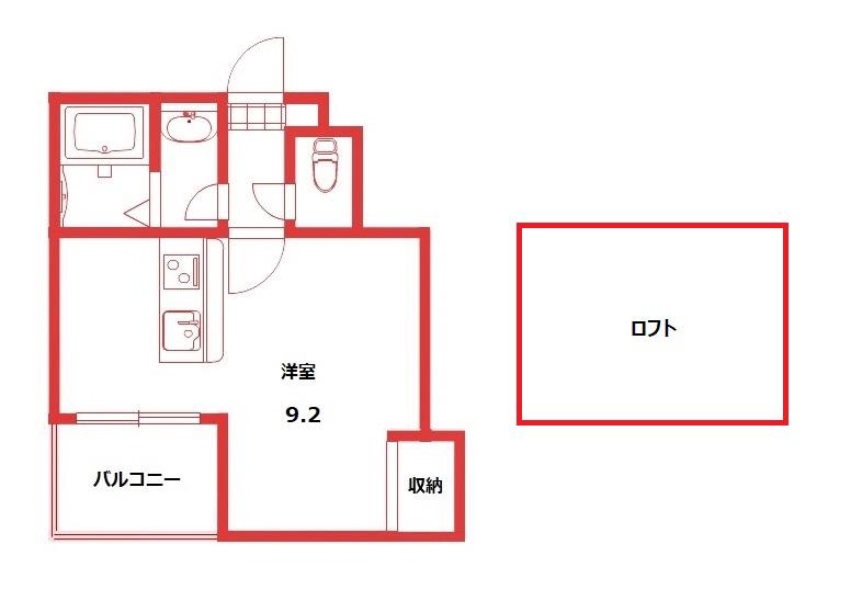 GARDEN RESIDENCE I(ワンルーム/3階)の間取り写真
