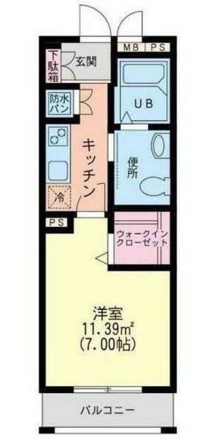 SERENDIPITY(1K/1階)の間取り写真