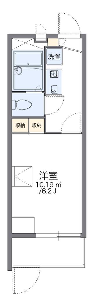 レオパレス南加賀屋(1K/1階)の間取り写真