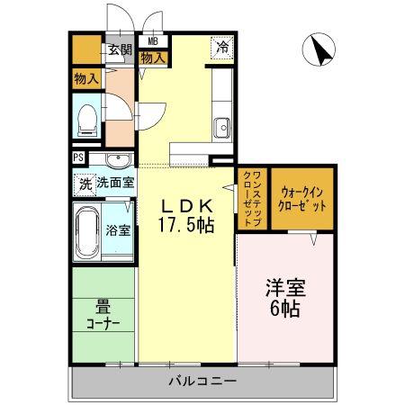 セント レジデンス(1LDK/3階)の間取り写真