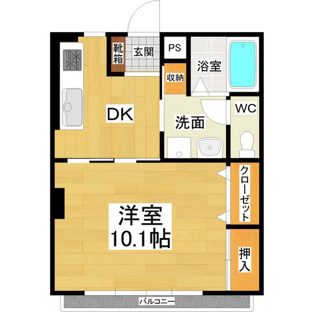 アーティス・メゾン(1DK/3階)の間取り写真