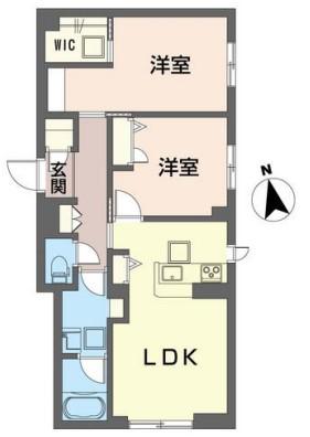 シャーメゾンモリヤ(2LDK/1階)の間取り写真
