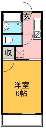 エクセルコーポ(1K/2階)の間取り写真