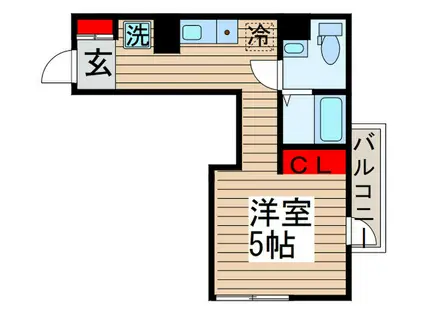 ルノン北千住(ワンルーム/3階)の間取り写真