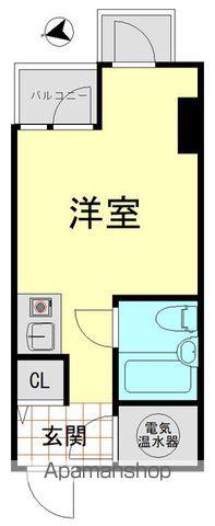 パラシオン浜松町(ワンルーム/3階)の間取り写真