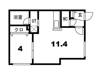 シティプレミア栄通(1LDK/3階)の間取り写真