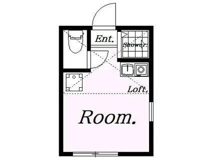 ユナイト保土ヶ谷マプーチェの杜(ワンルーム/1階)の間取り写真