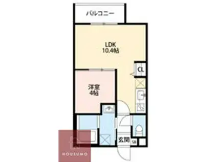 フォレストコート(1LDK/2階)の間取り写真