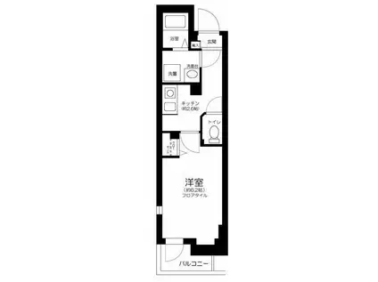 FIRST HOUSE AZUMABASHI(1K/3階)の間取り写真