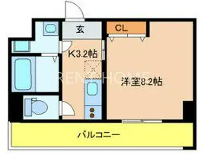 ルミエール八尾駅前(1K/5階)の間取り写真