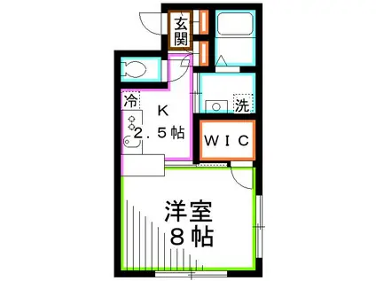 パルフェ吉祥寺(1K/1階)の間取り写真