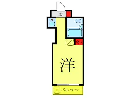 スカイコート西川口第3(ワンルーム/4階)の間取り写真