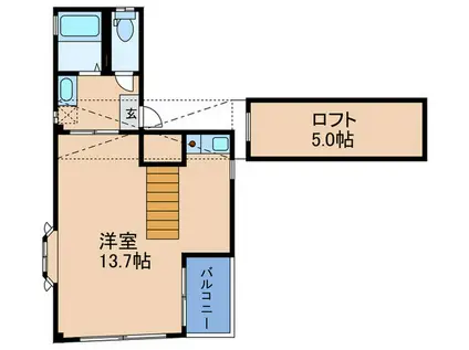 JTビル(ワンルーム/4階)の間取り写真