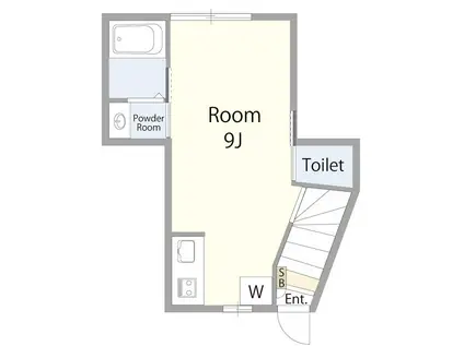 ブランシェメゾン緑が丘(ワンルーム/2階)の間取り写真