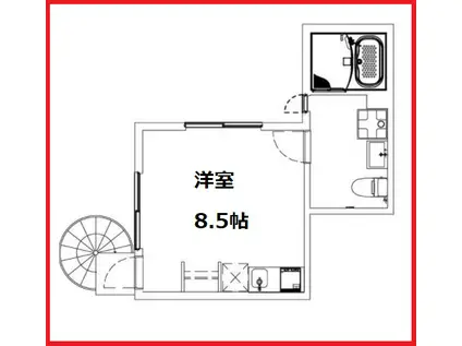ザ・リバーサイドアオト(ワンルーム/2階)の間取り写真
