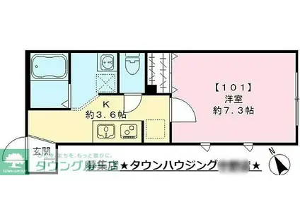 SORTE・MATSUO(1K/1階)の間取り写真