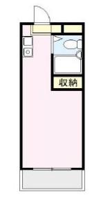 メゾンアルカンシェル(1K/3階)の間取り写真