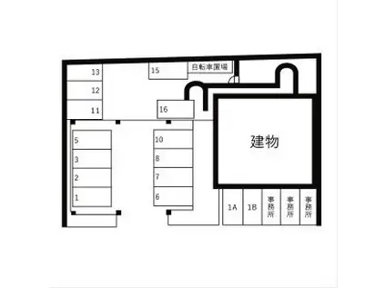 セレニール香南(1K/1階)の間取り写真