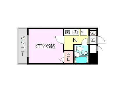 エスリード新大阪(1K/10階)の間取り写真