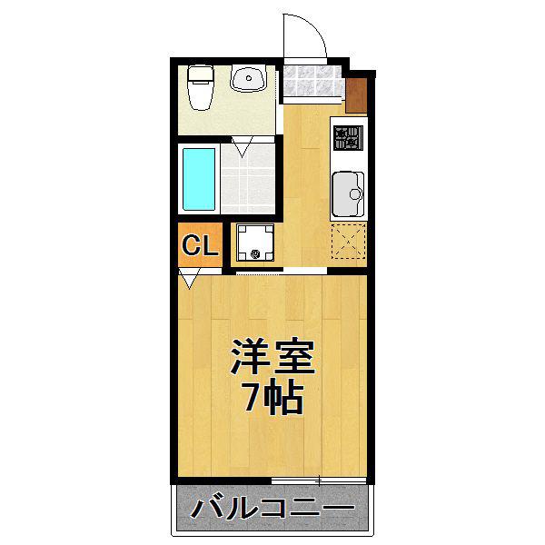 柏の葉VILLEGE(1K/1階)の間取り写真