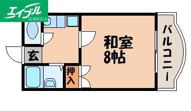 北村ビルSEED21 B棟 (1K/4階)の間取り写真