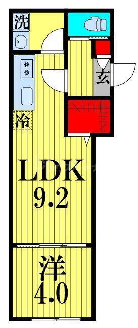 KEIAI RESIDENCE 大和田IV(1LDK/3階)の間取り写真